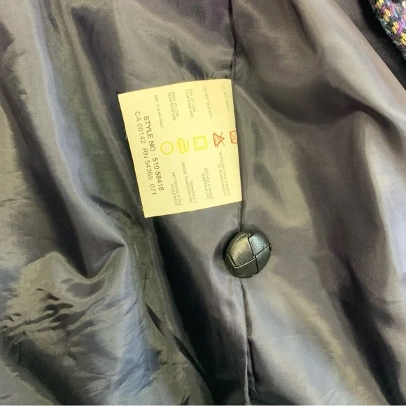 Y2K Alia Petites Wool Blend Plaid Blazer - Picture 8 of 9